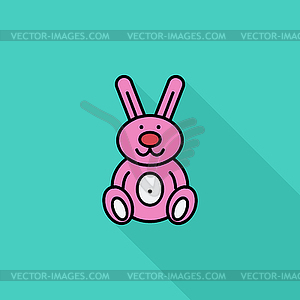 Rabbit toy - vector image