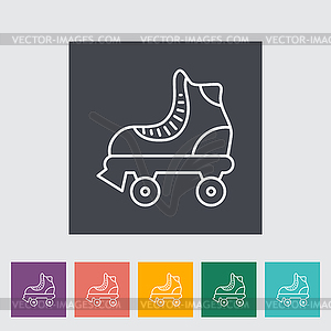 Roller skate - vector image