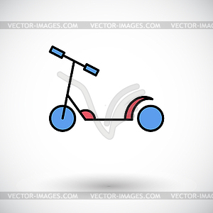 Scooter child - vector image