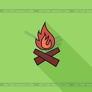 Bonfire - vector clipart / vector image