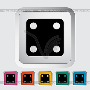 Craps icon - vector image