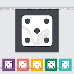 Craps icon - vector clip art