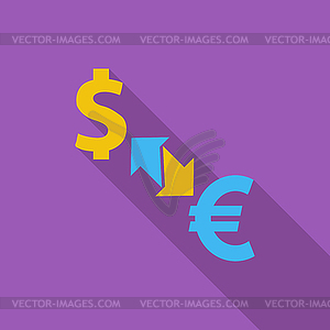 Currency exchange - vector image