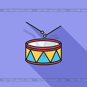 Drum значок - векторизованный клипарт