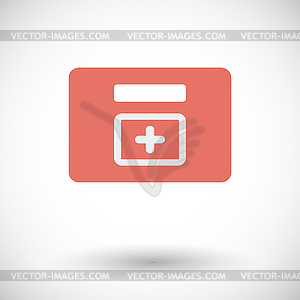 Аптечки значок - изображение векторного клипарта