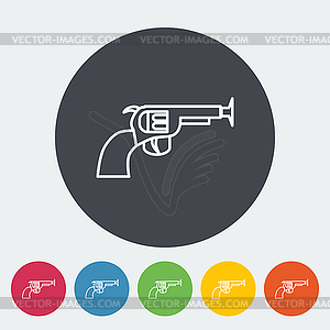 Gun toy - stock vector clipart