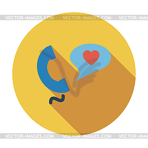 Phone sex - vector clipart