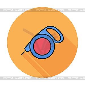 Retractable lead - vector clipart / vector image