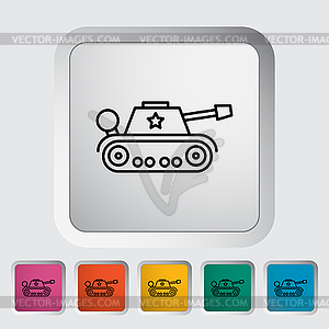 Tank toy - vector image