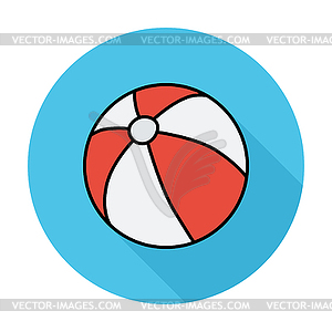 Beach ball - vector clipart