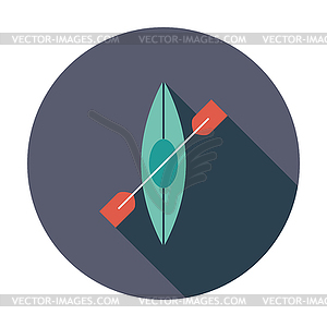 Canoe icon - vector image