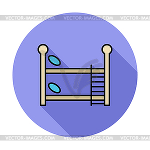 Bunk bed - vector clipart