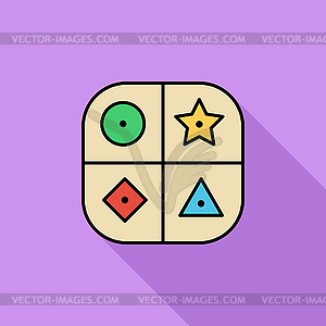 Sorter educational toy - vector clipart