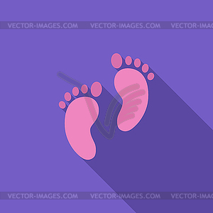 Foot icon - vector clipart / vector image