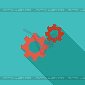 Gear icon - vector clipart