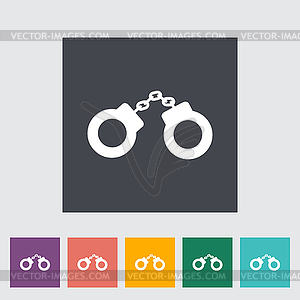 Handcuffs - royalty-free vector clipart