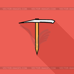 Ice axe - vector image