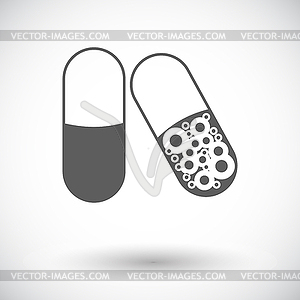 Pills icon - vector clipart
