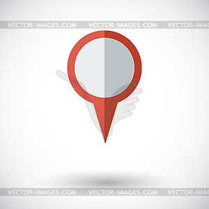 Map pointer - color vector clipart
