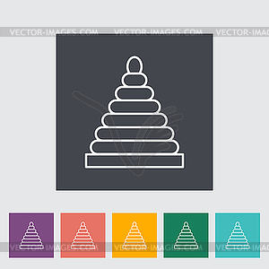 Pyramid toy - vector image