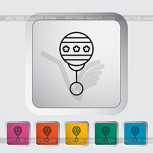 Rattle - vector clipart