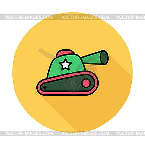 Tank toy - vector clipart