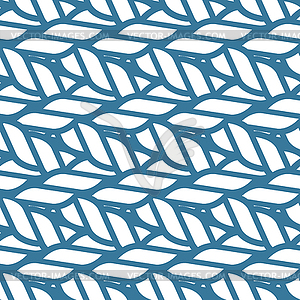 Seamless nautical rope knot pattern, lattice - vector clipart