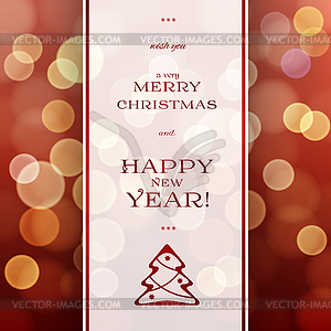 Merry Christmas card - vector clip art