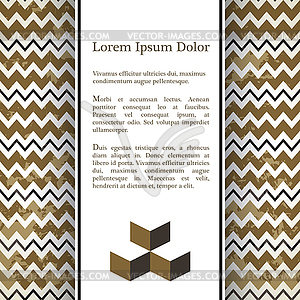 Background with 3d illusion - vector image