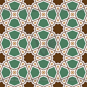 Seamless geometric tiling pattern - vector image