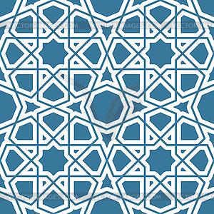 Seamless geometric tiling pattern - vector clip art