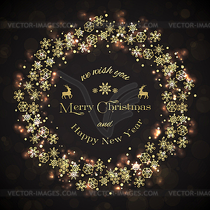 Merry Christmas card - vector clipart