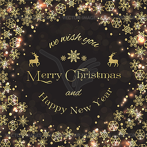 Merry Christmas card - vector clip art