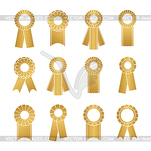 Set of prize ribbons - vector clipart
