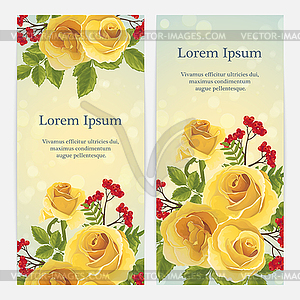 Orange rose graphic flowers - vector clipart