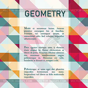 Abstract geometric background - vector image