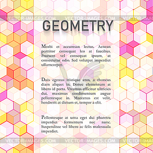 Abstract geometric background - vector image