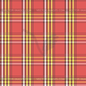 Square pattern. Vintage red plaid seamless simple - vector clipart
