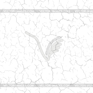 Cracked seamless pattern split texture. Light gray - vector image