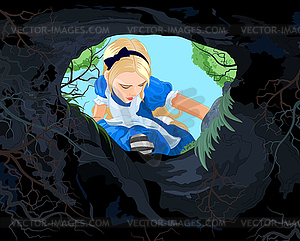 Wonderland Alice - vector image