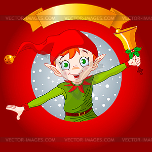 Christmas Elf - vector clip art