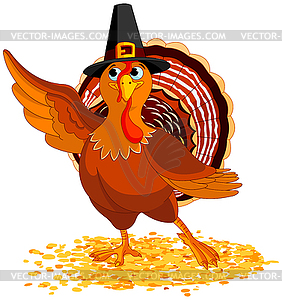 Pilgrim Turkey - vector image