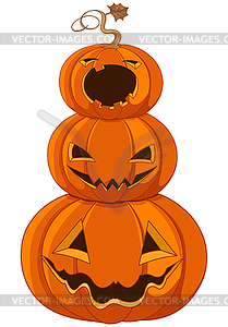 Halloween Pumpkins - vector clipart