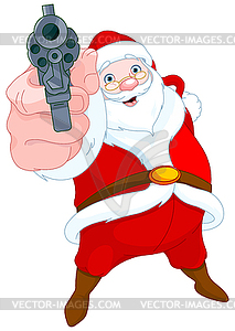 Robber Santa Claus - vector image