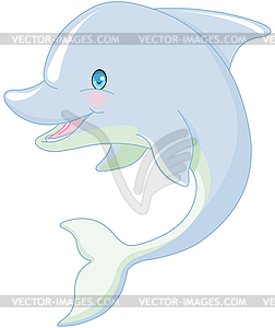 Swimming Dolphin - vector image