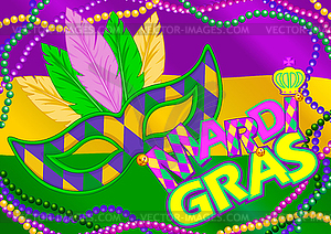 Mardi Gras Background - vector clipart