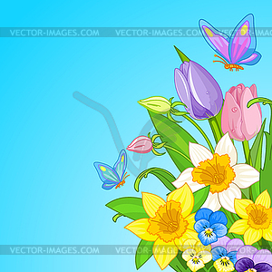 Easter Bouquet - vector EPS clipart