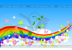 Abstract Spring Background - vector clipart / vector image