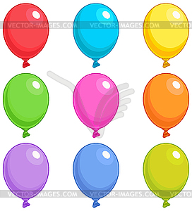 Воздушные шары свободных - векторное графическое изображение