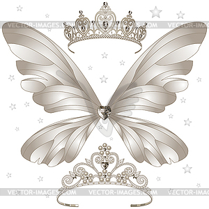 Shining Tiaras Set - vector image